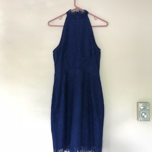 NWT Beautiful dark navy blue lace dress